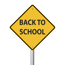 Back to School sign